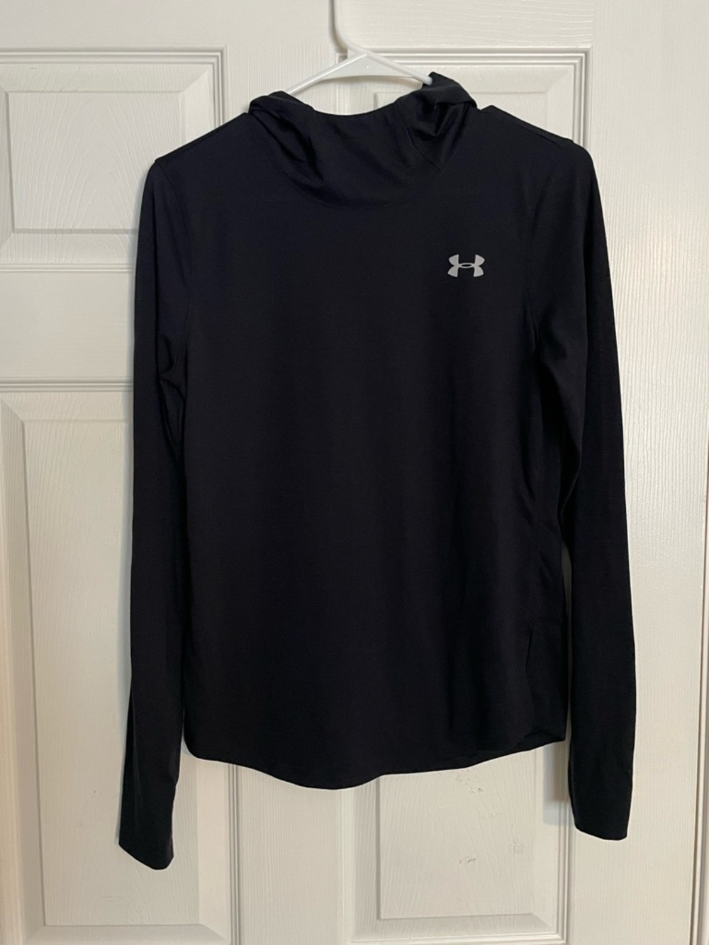Under Armour Lightweight Running Black Long Sleeve Hooded Performance Top